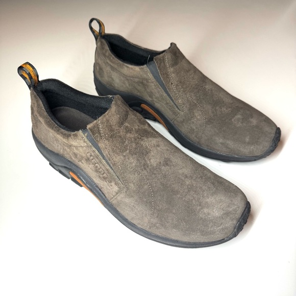 Merrell Men's Jungle Suede Moc Shoes Dark Brown Suede Slip-Ons Size- 13 - Picture 5 of 10